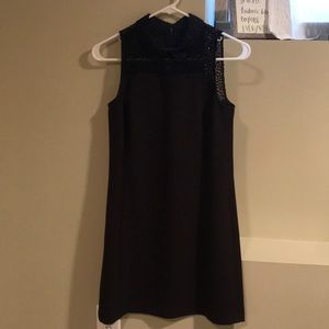 Collared black dress